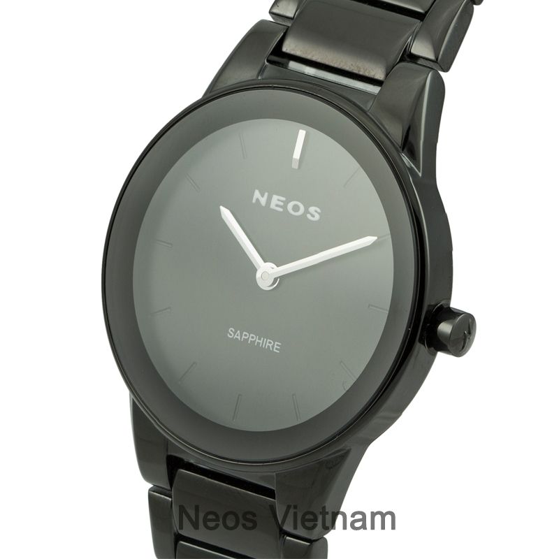 Đồng Hồ Thời Trang Nữ Neos N-30925L Sapphire Dây Thép Đen