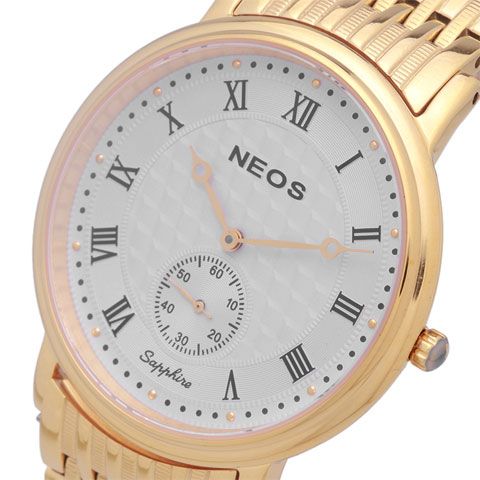 Đồng Hồ Nam Đẹp Neos N-30851M Thời Trang Dây Thép Vàng