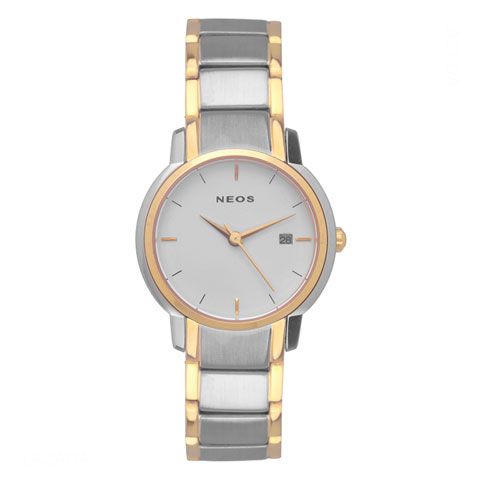 Đồng Hồ Đôi Tình Nhân Neos N-30853 Dây Thép Sapphire