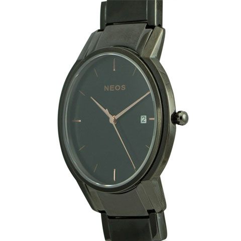 Đồng Hồ Nam Chính Hãng Neos N-30853M Dây Thép Đen
