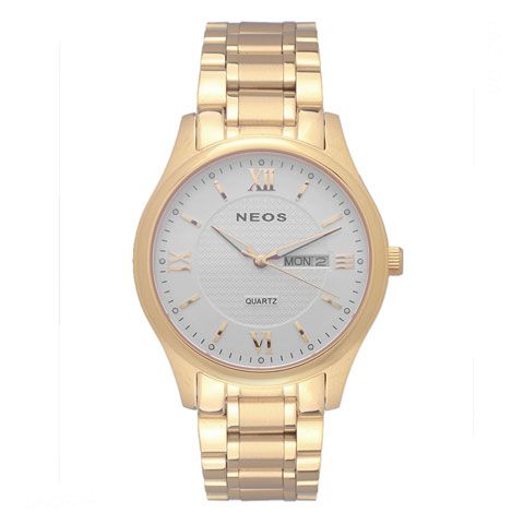 Đồng Hồ Neos N-30869M Nam Dây Thép Vàng