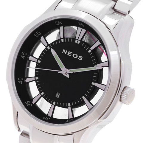 Đồng Hồ Nam Đẹp Neos N-30883M Dây Thép Bạc
