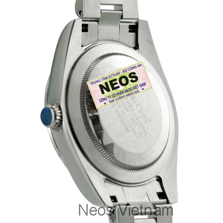 Đồng Hồ Nam Chính Hãng Neos N-30898AM Dây Thép Bạc