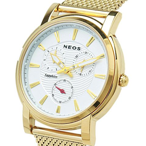 Đồng Hồ Chính Hãng Neos N-40722M Nam Dây Thép Lưới