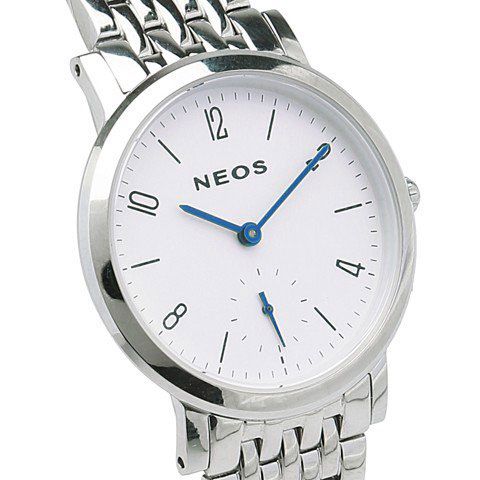 Đồng Hồ Nữ Thời Trang Neos N-40728L Sapphire Dây Thép Bạc