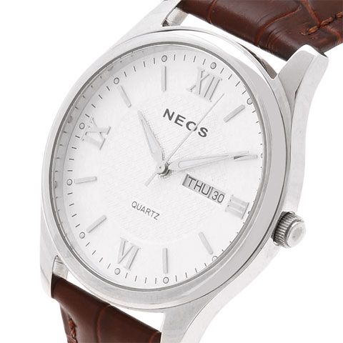 Đồng Hồ Nam Dây Da Chính Hãng Neos N-30869M Sapphire
