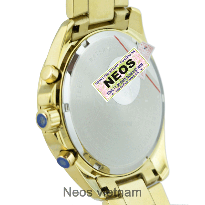 Đồng Hồ Thời Trang Nam Neos N-50560M Sapphire Dây Thép Vàng
