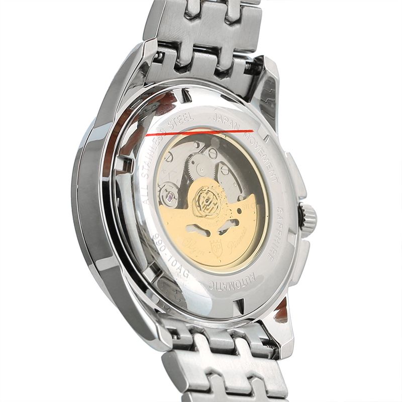 Đồng Hồ Cơ OP-990-10AG Nam Sapphire Dây Thép Chính Hãng