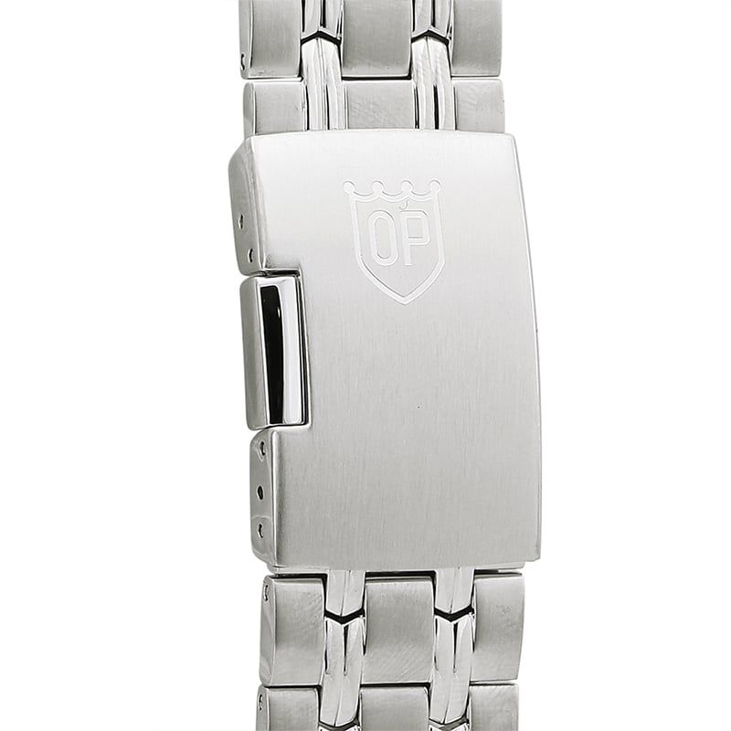 Đồng Hồ Cơ OP-990-10AG Nam Sapphire Dây Thép Chính Hãng