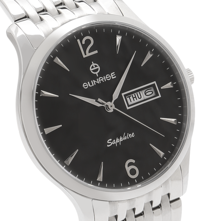 Đồng Hồ Sunrise Nam DM778SWA Dây Thép
