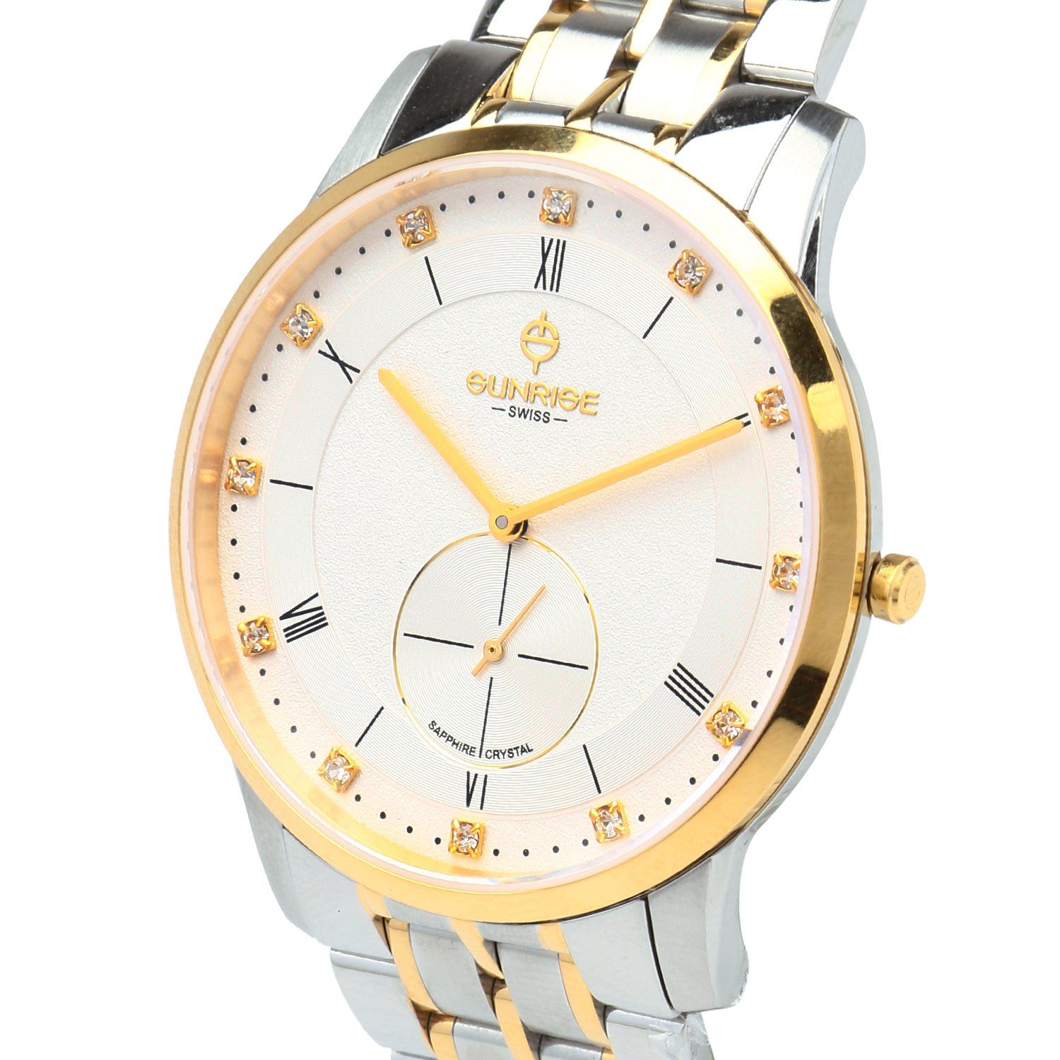 Đồng Hồ Nam Đẹp Sunrise 1114SA Sapphire Dây Thép