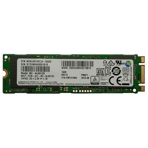 Ổ cứng SSD 512GB M2-SATA Samsung PM871b 2280 (Samsung 860 EVO) 