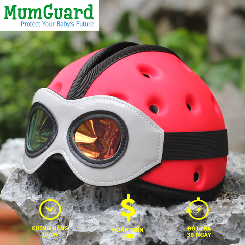  Mũ BH trẻ tập đi, đi xe máy MUMGUARD SPACE RED 