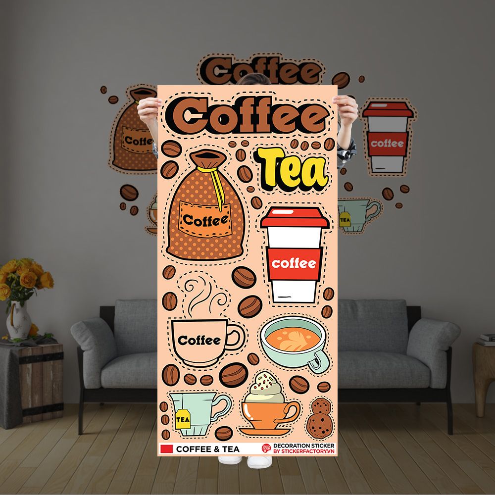 COFFEE AND TEA - Decoration Sticker