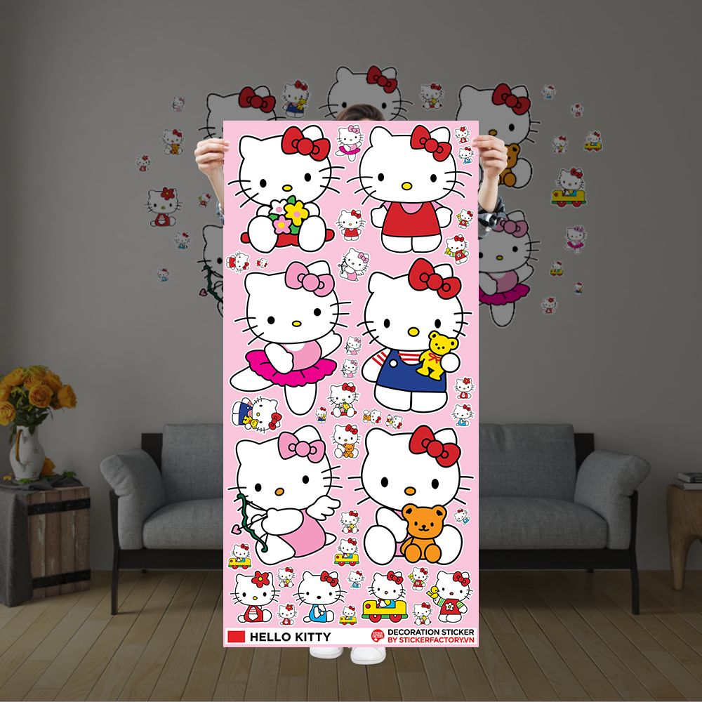 HELLO KITTY - Decoration Sticker