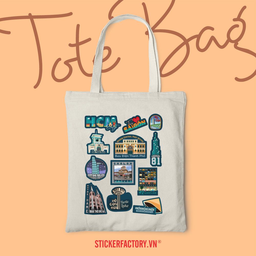 Ho Chi Minh City - Túi Tote Canvas Bag