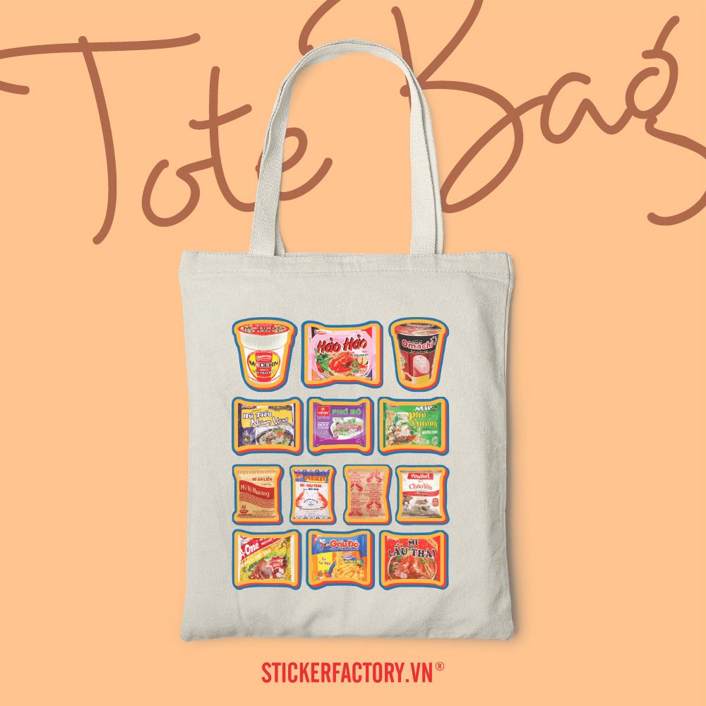 Vietnam Instant Noodles - Túi Tote Canvas Bag