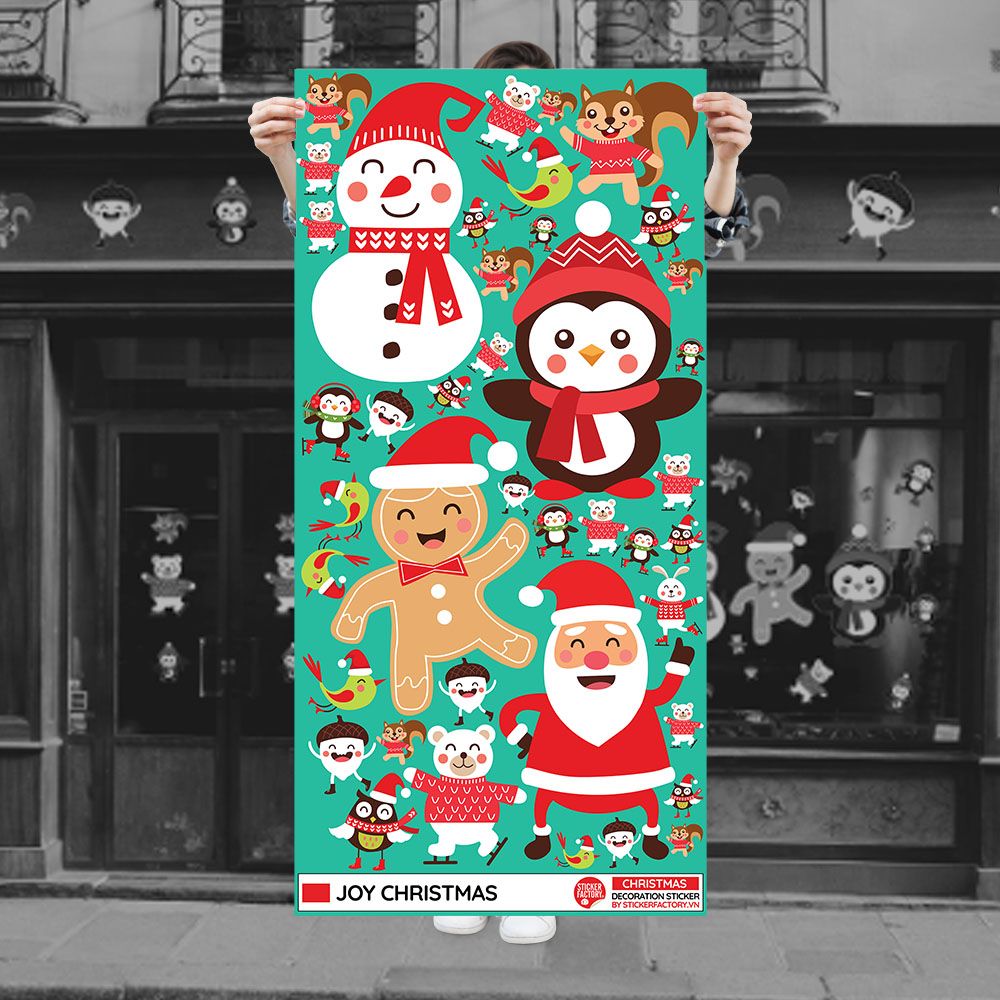 JOY CHRISTMAS - Noel Decoration Sticker