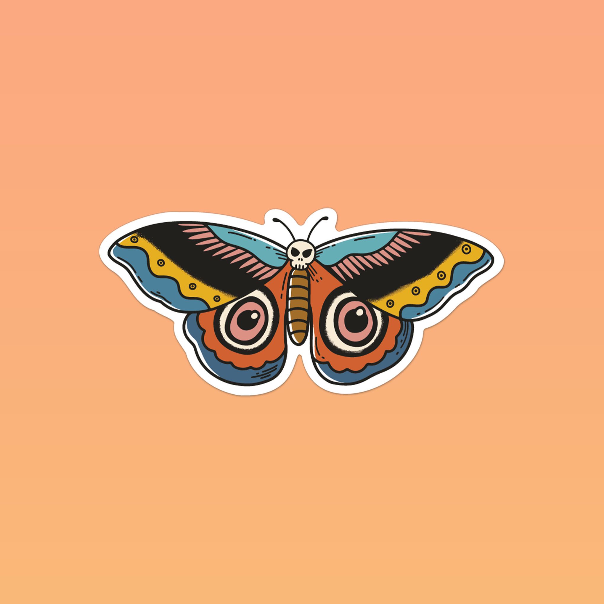 BUTTERFLY TATTOO 7cm - Sticker Die-cut hình dán cắt rời