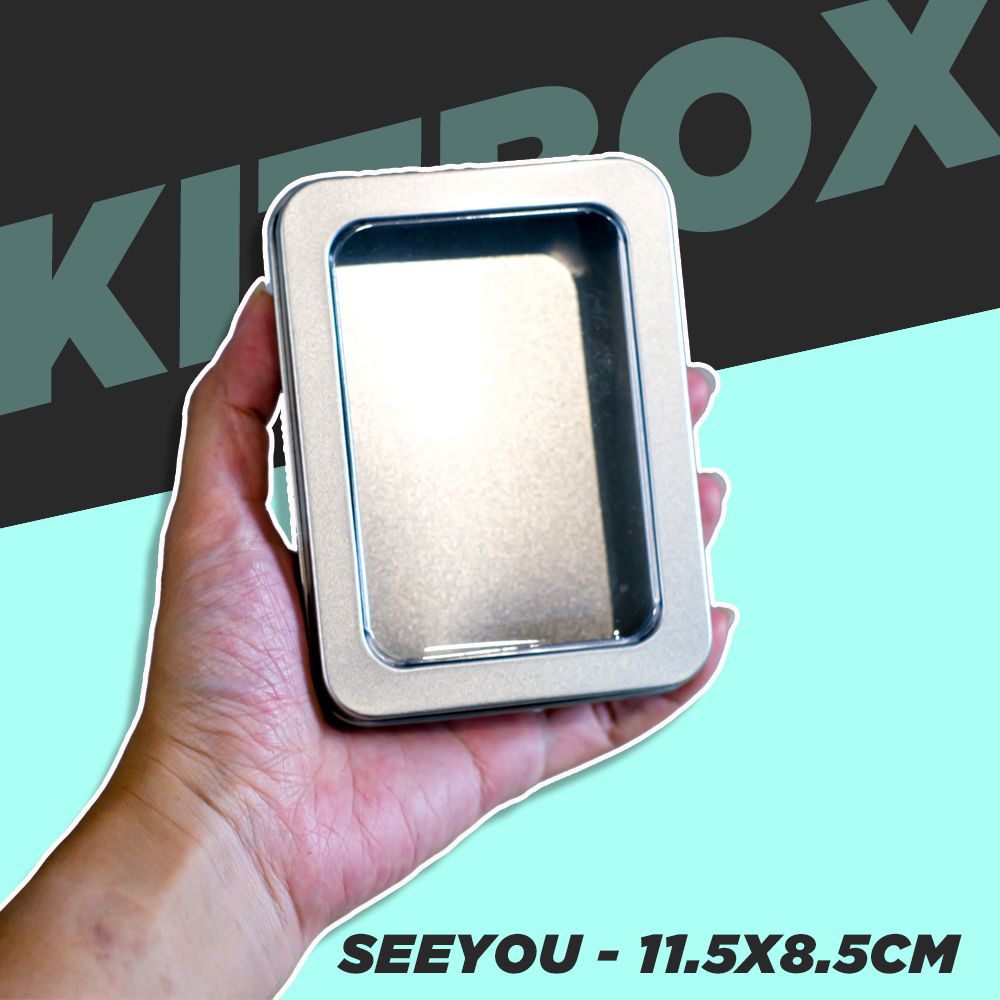 KITBOX SEEYOU 11.5x8.5cm - Hộp thiếc trơn