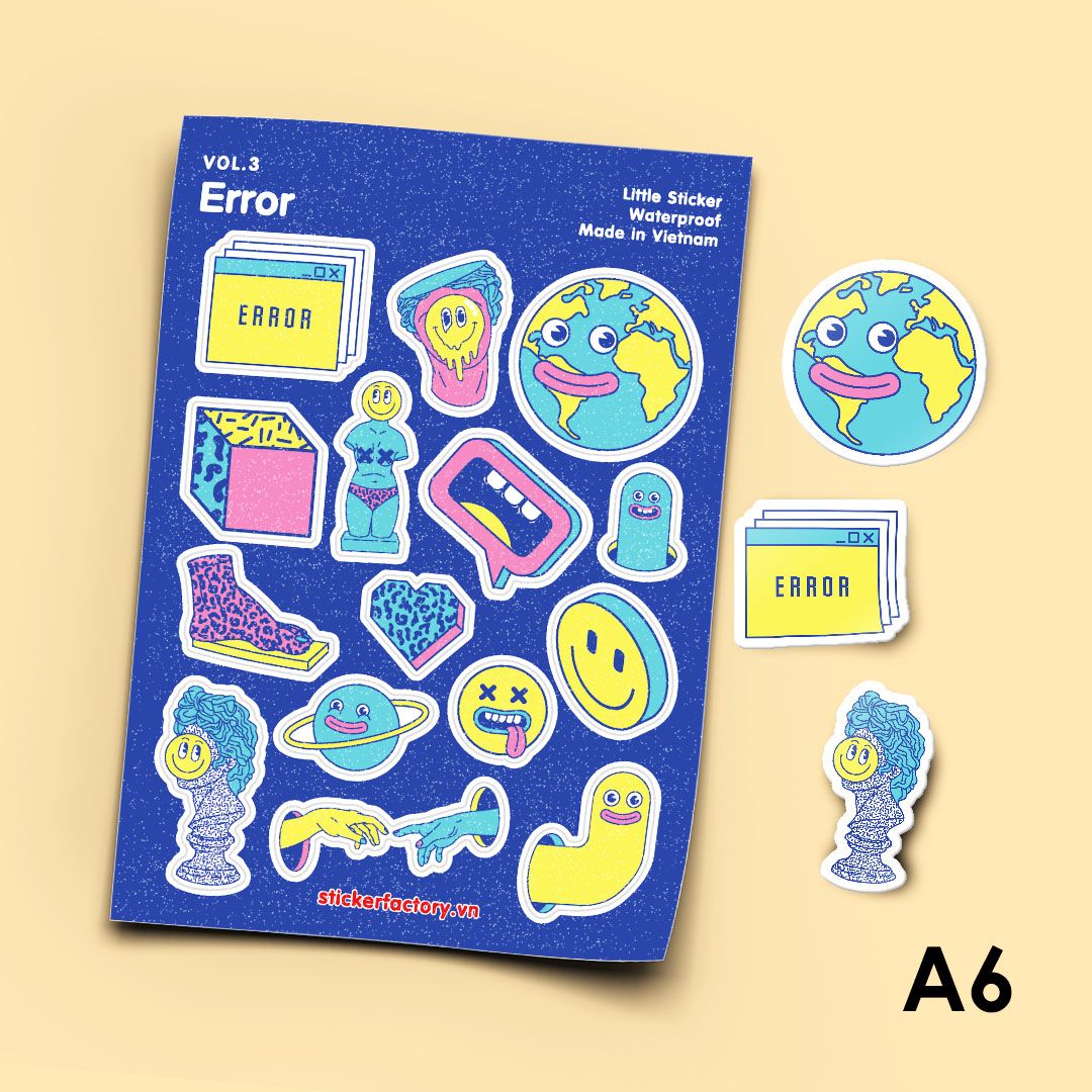 Vol.3 Error - Little sticker sheet A6