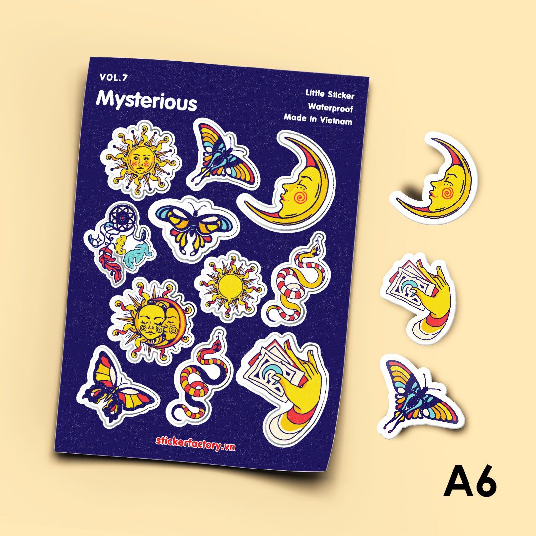 Vol.7 Mysterious - Little sticker sheet A6