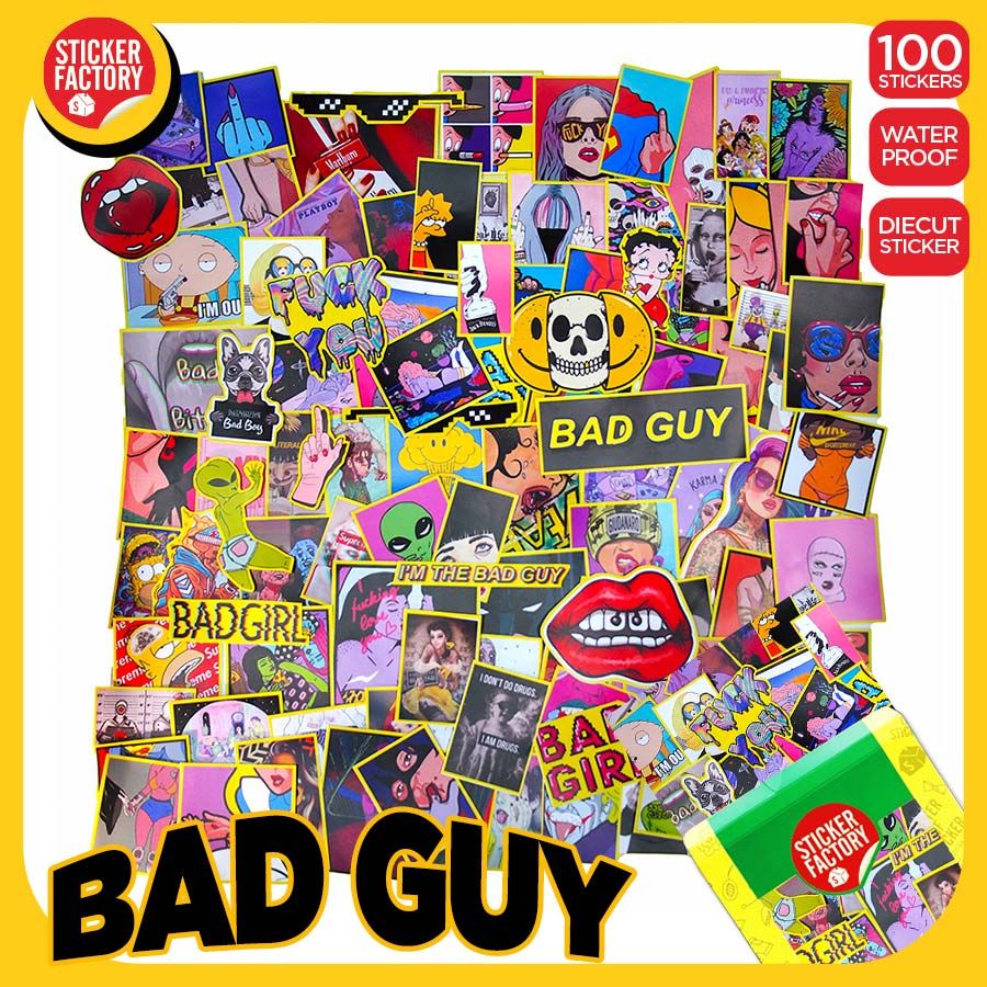 Bad Guy Dân Chơi - Set 100 sticker hình dán