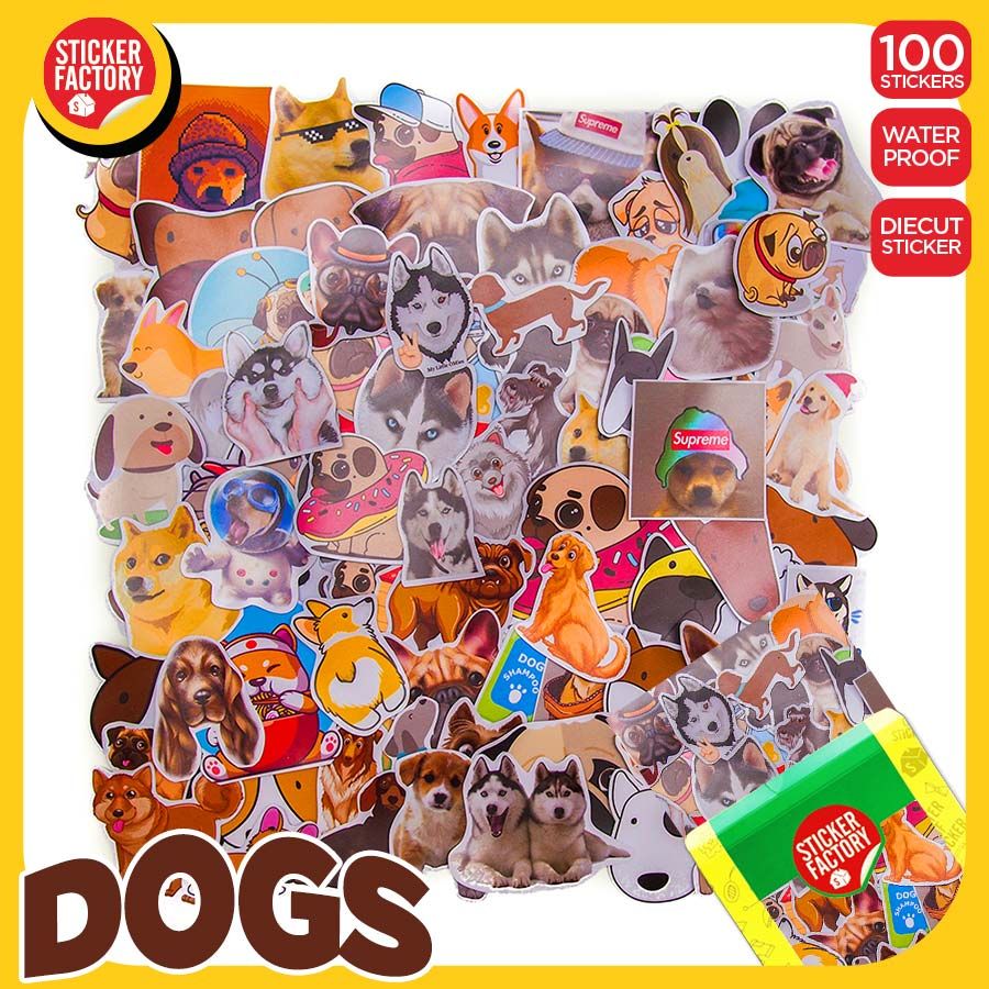  CHÓ DOGS - Set 100 sticker hình dán 
