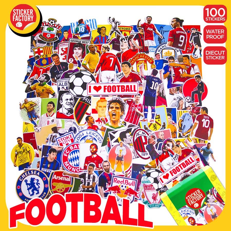 Football - Set 100 sticker hình dán