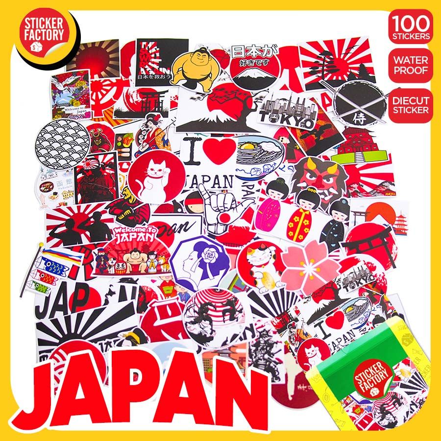 Nhật Bản Japan - Set 100 sticker hình dán