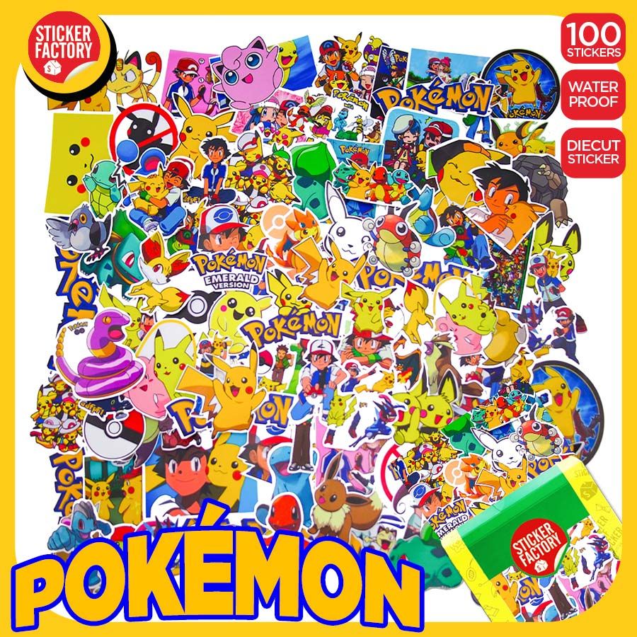 Pokemon - Set 100 sticker hình dán