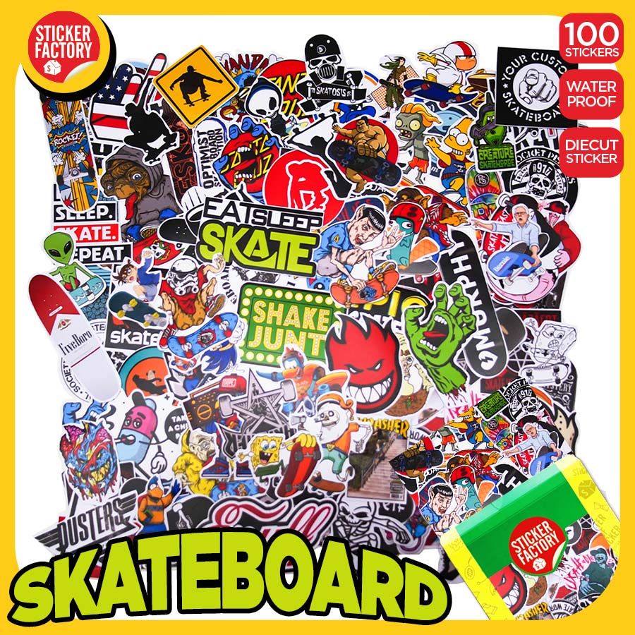 Skate Board - Set 100 sticker hình dán