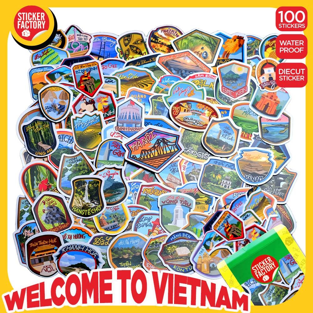 Welcome to Vietnam - Set 100 stickers