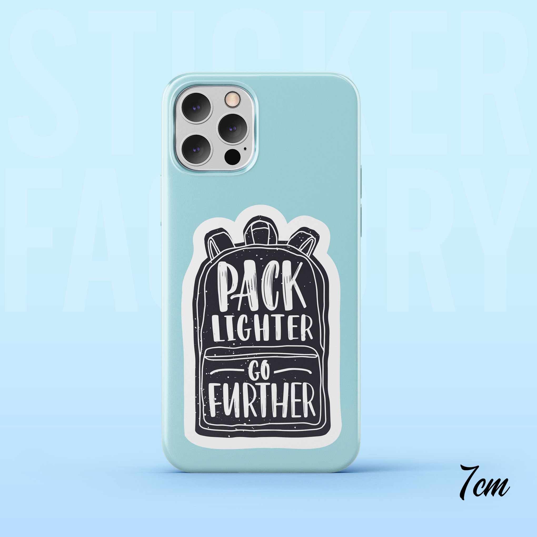 PACK LIGHTER GO FURTHER 7cm - Sticker Die-cut hình dán cắt rời