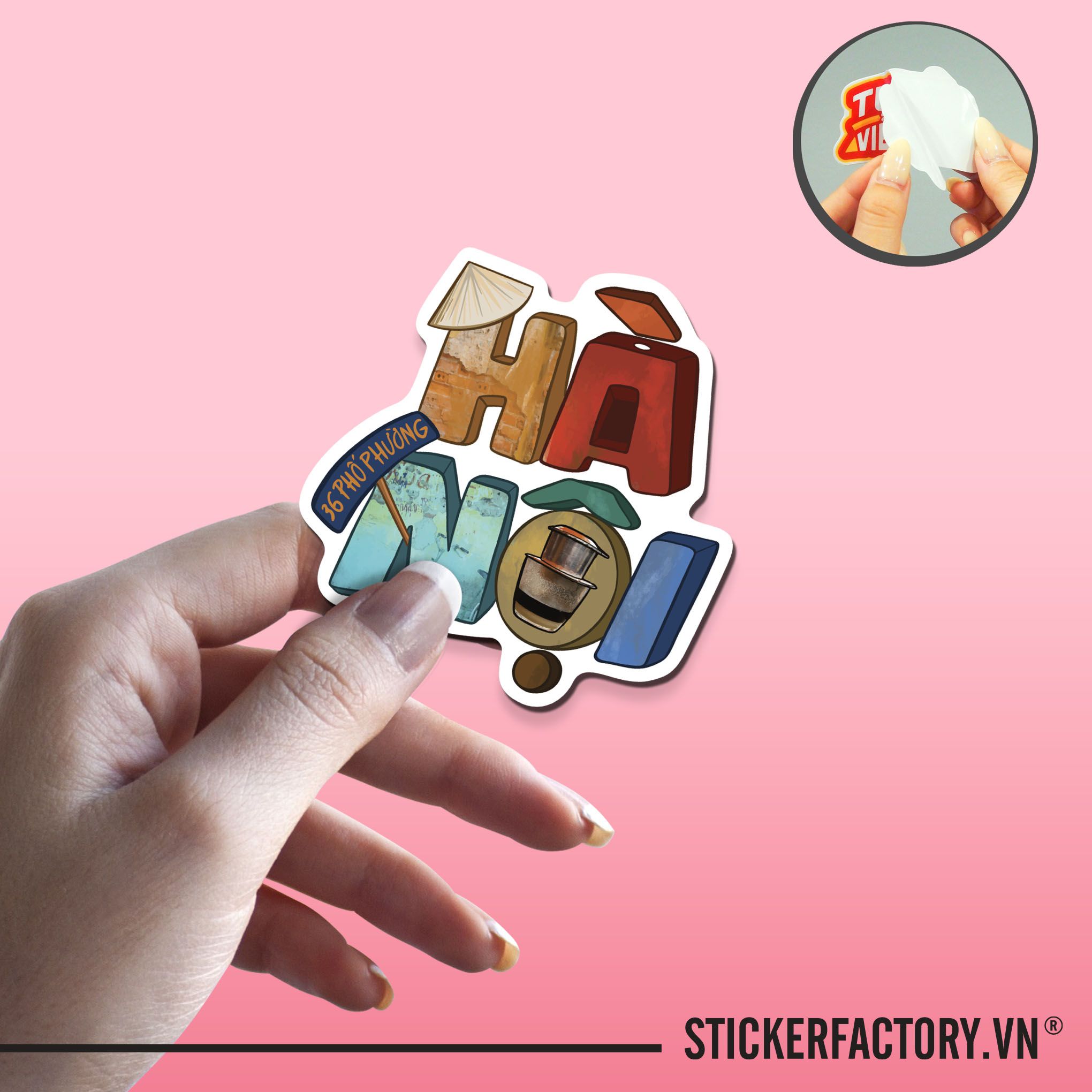 HÀ NỘI - Sticker Die-cut hình dán cắt rời