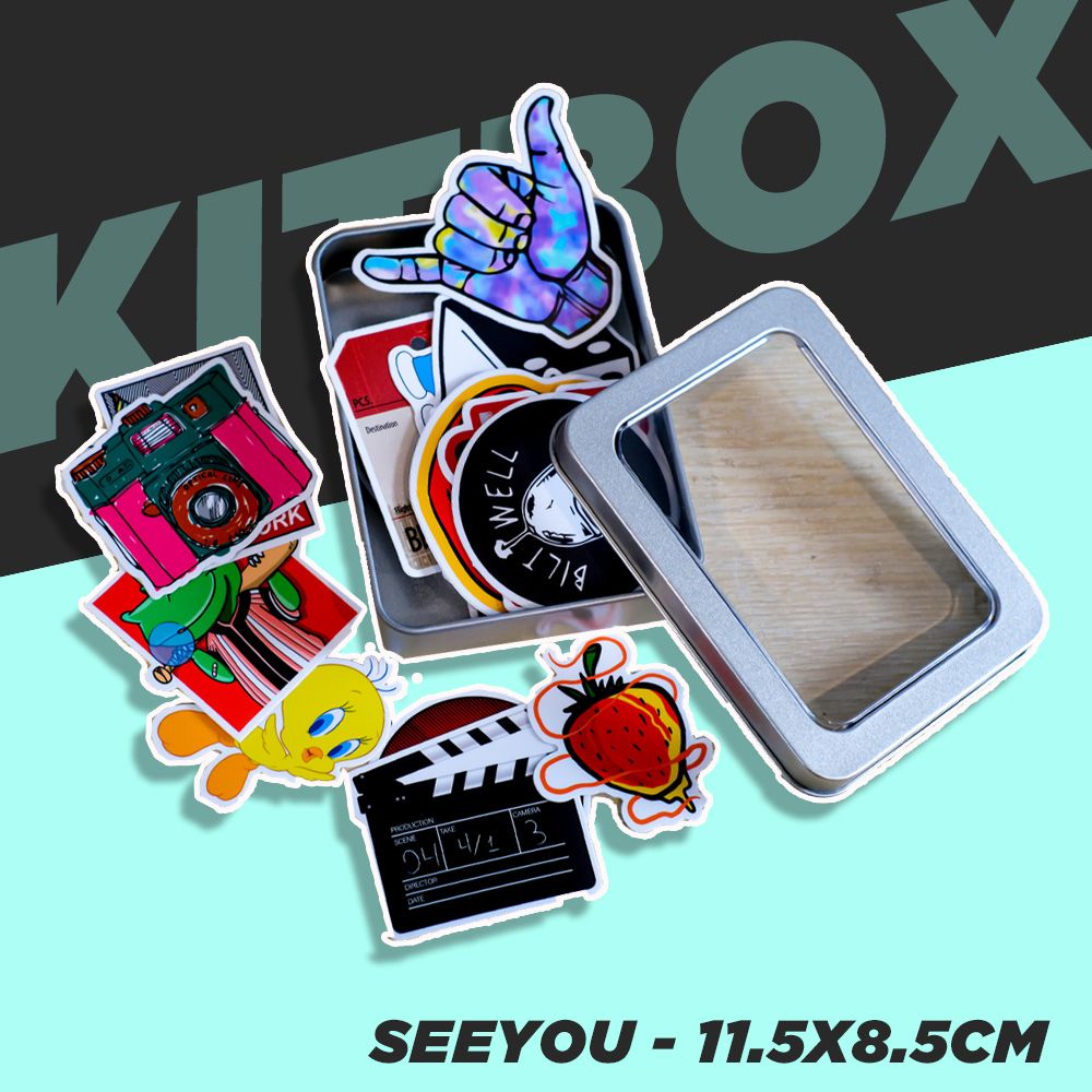 KITBOX SEEYOU 11.5x8.5cm - Hộp thiếc trơn