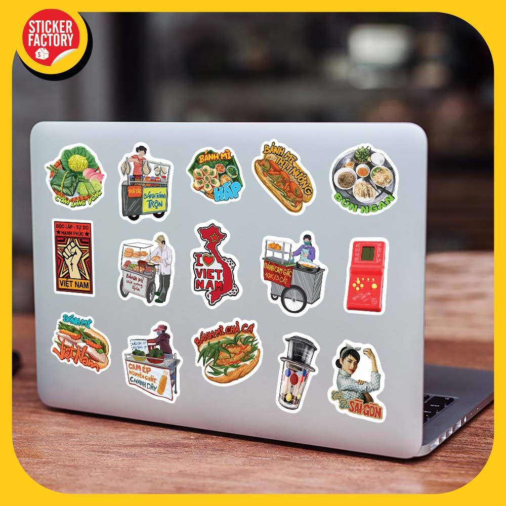 I love Vietnam - Set 100 Sticker hình dán