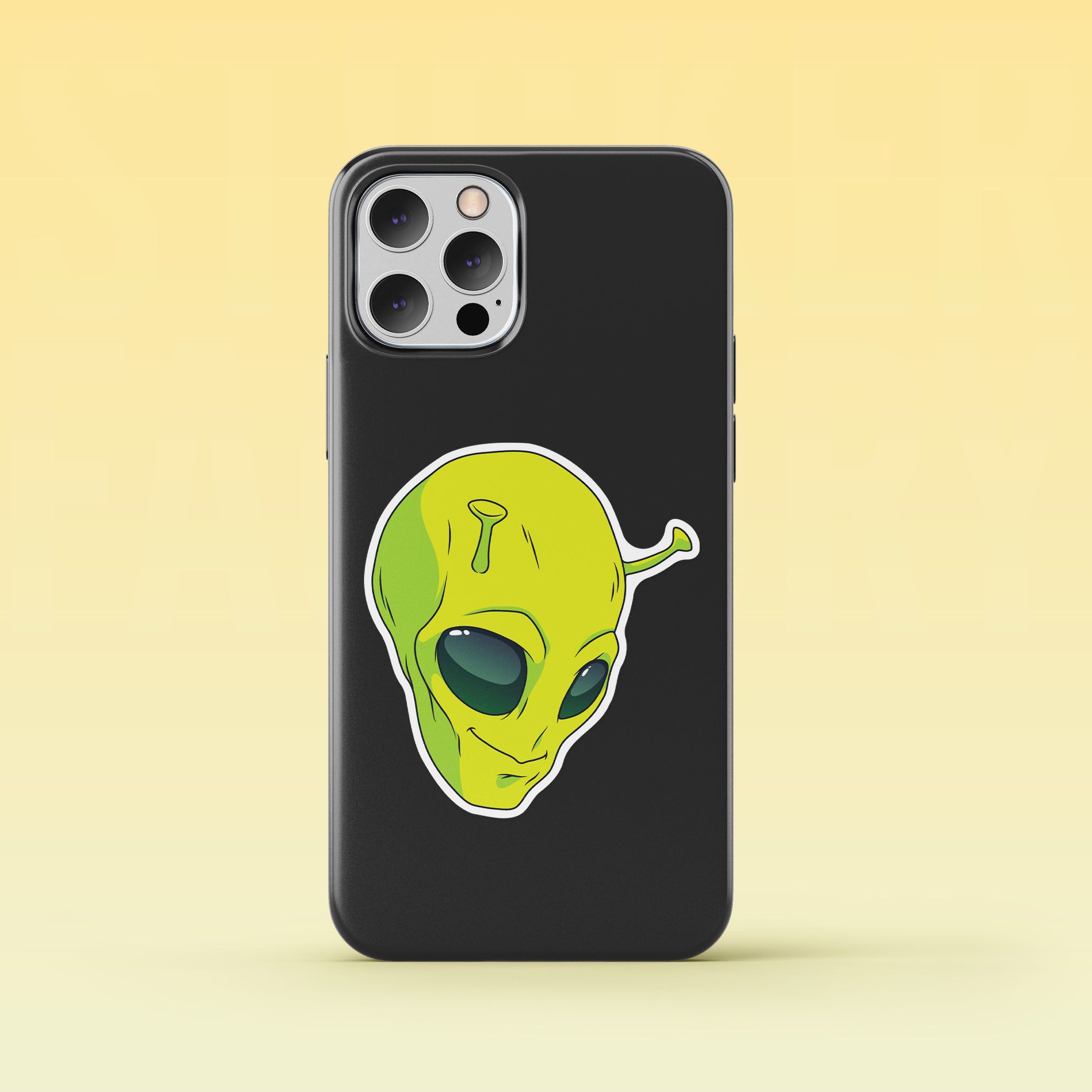 ALIEN HEAD 7cm - Sticker Die-cut hình dán cắt rời