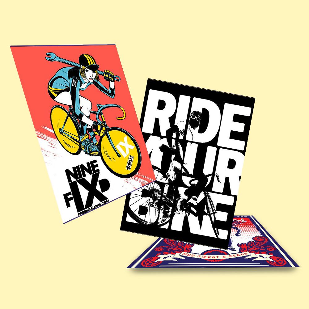 BICYCLE - Set 50 Poster A4 dán tường trang trí