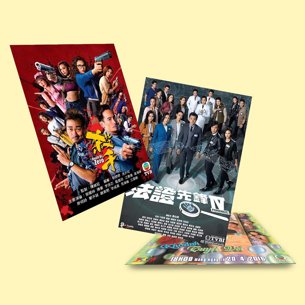 TVB - Set 50 Poster A4 dán tường trang trí