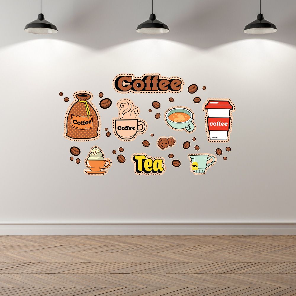 COFFEE AND TEA - Decoration Sticker