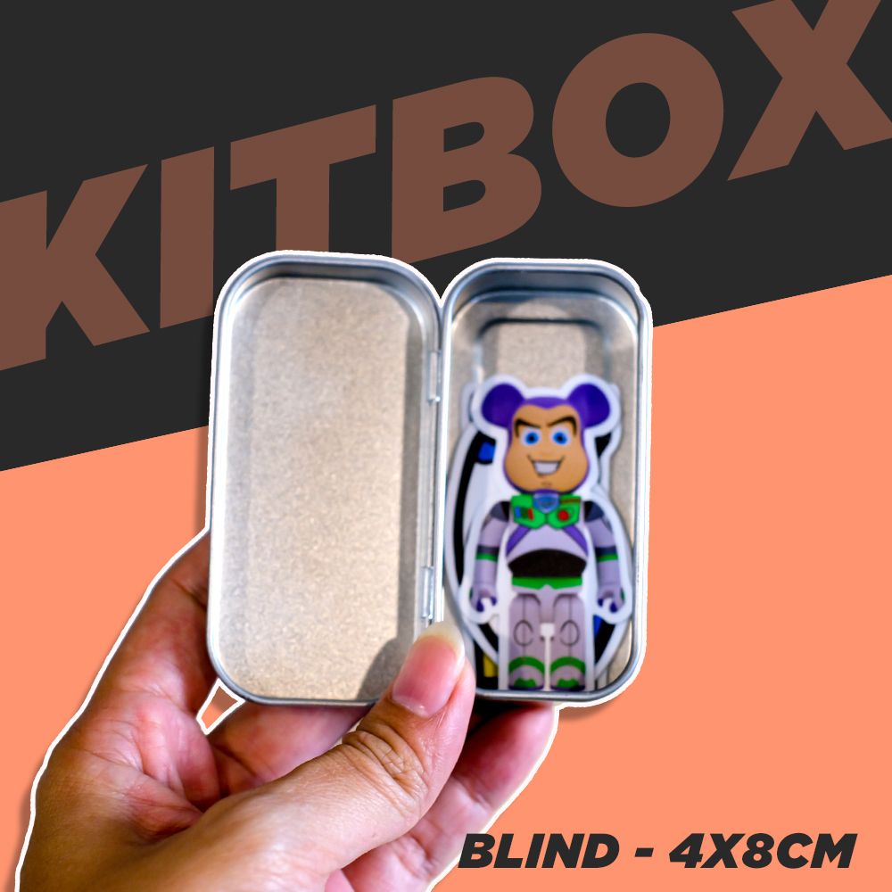 KITBOX BLIND 4x8cm - Hộp thiếc trơn