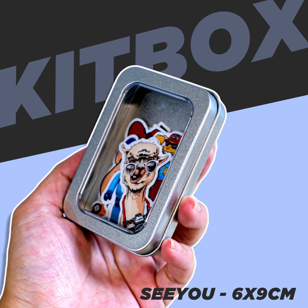 KITBOX SEEYOU 6x9cm - Hộp thiếc trơn