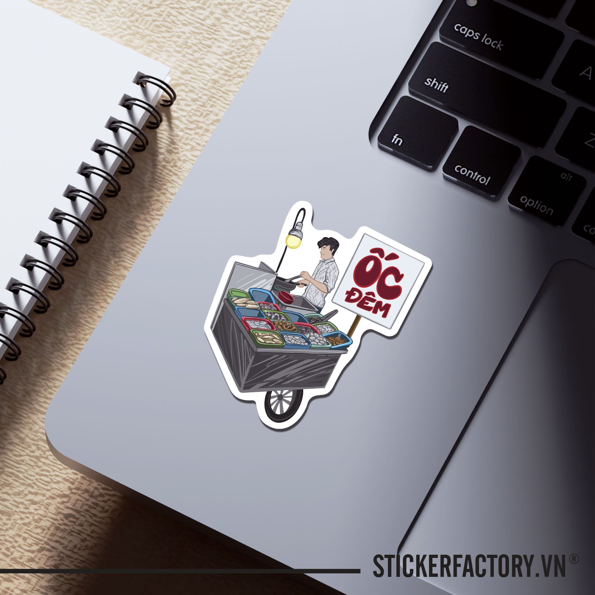 XE BÁN ỐC - Sticker Die-cut hình dán cắt rời