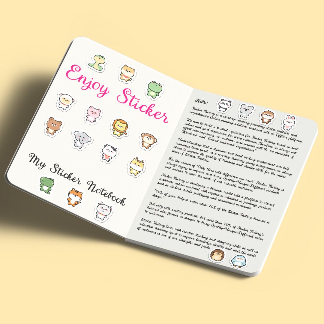 ES07 Cute Animal -  Enjoy sticker sheet