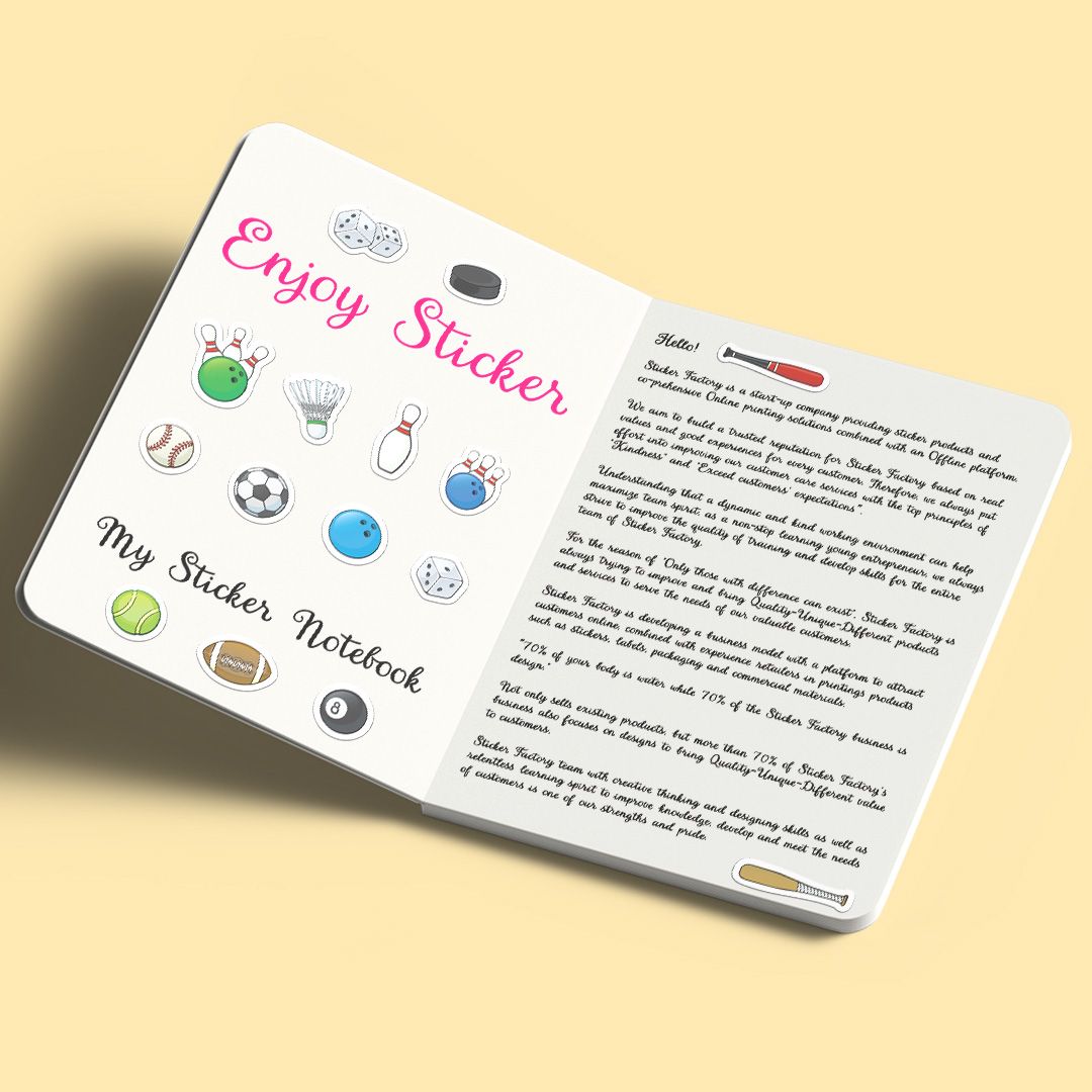 ES12 Sport Balls -  Enjoy sticker sheet