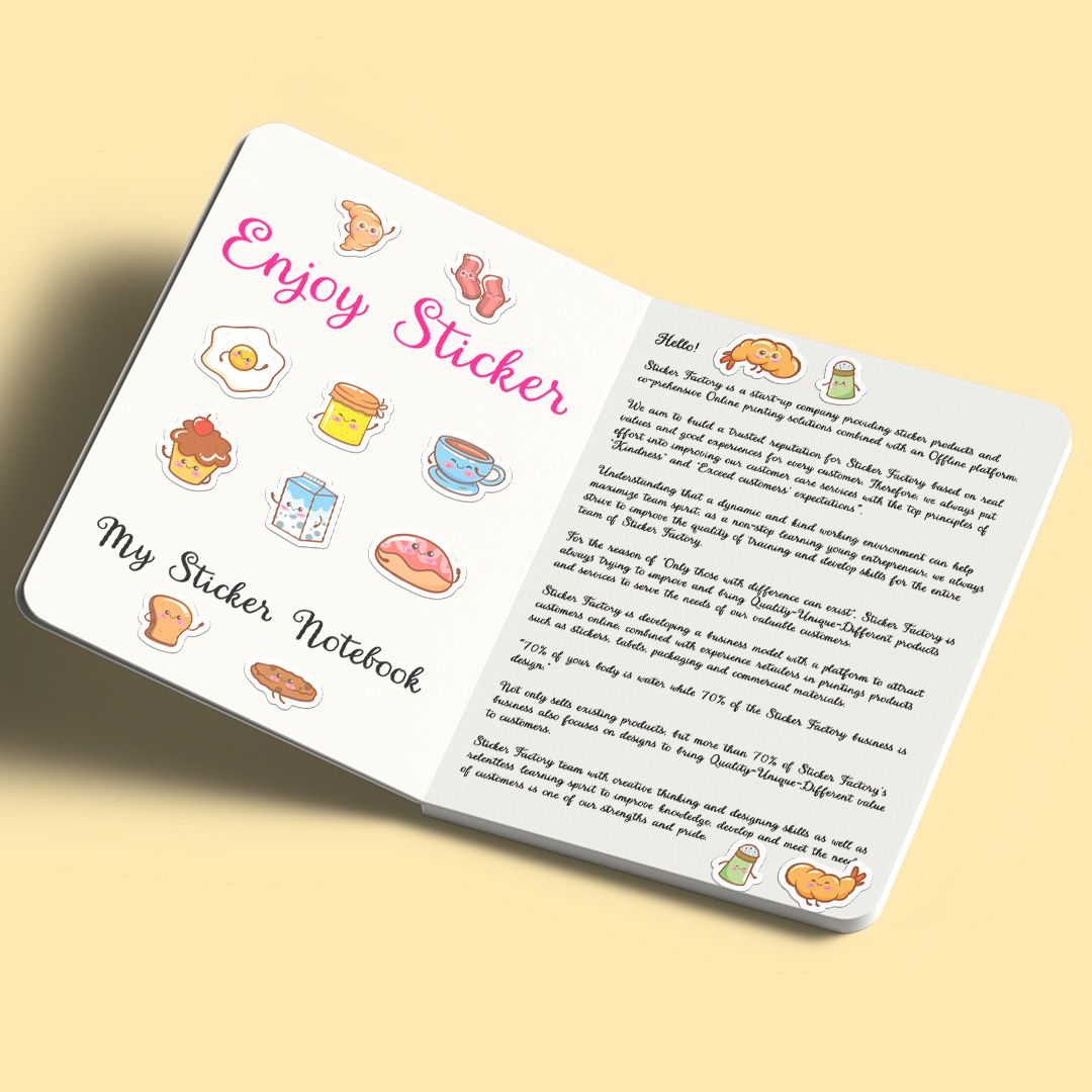 ES20 Cute Breakfast -  Enjoy sticker sheet