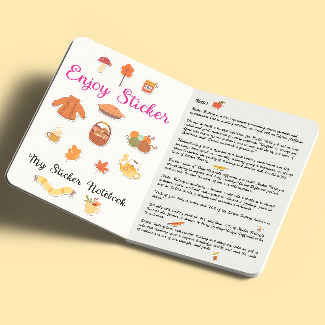 ES34 Hello Autumn -  Enjoy sticker sheet