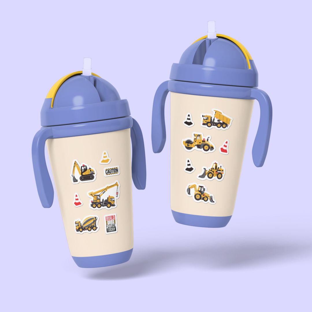 ES11 Construction vehicles -  Enjoy sticker sheet