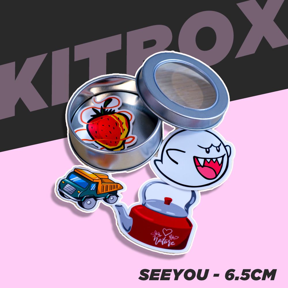 KITBOX SEEYOU 6.5cm - Hộp thiếc trơn